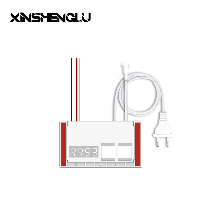 Double Touch Switch with Power Supply And Time Temperature Display