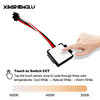 Color temperature switch for mirror or cabinet lights, 3000K to 6000K