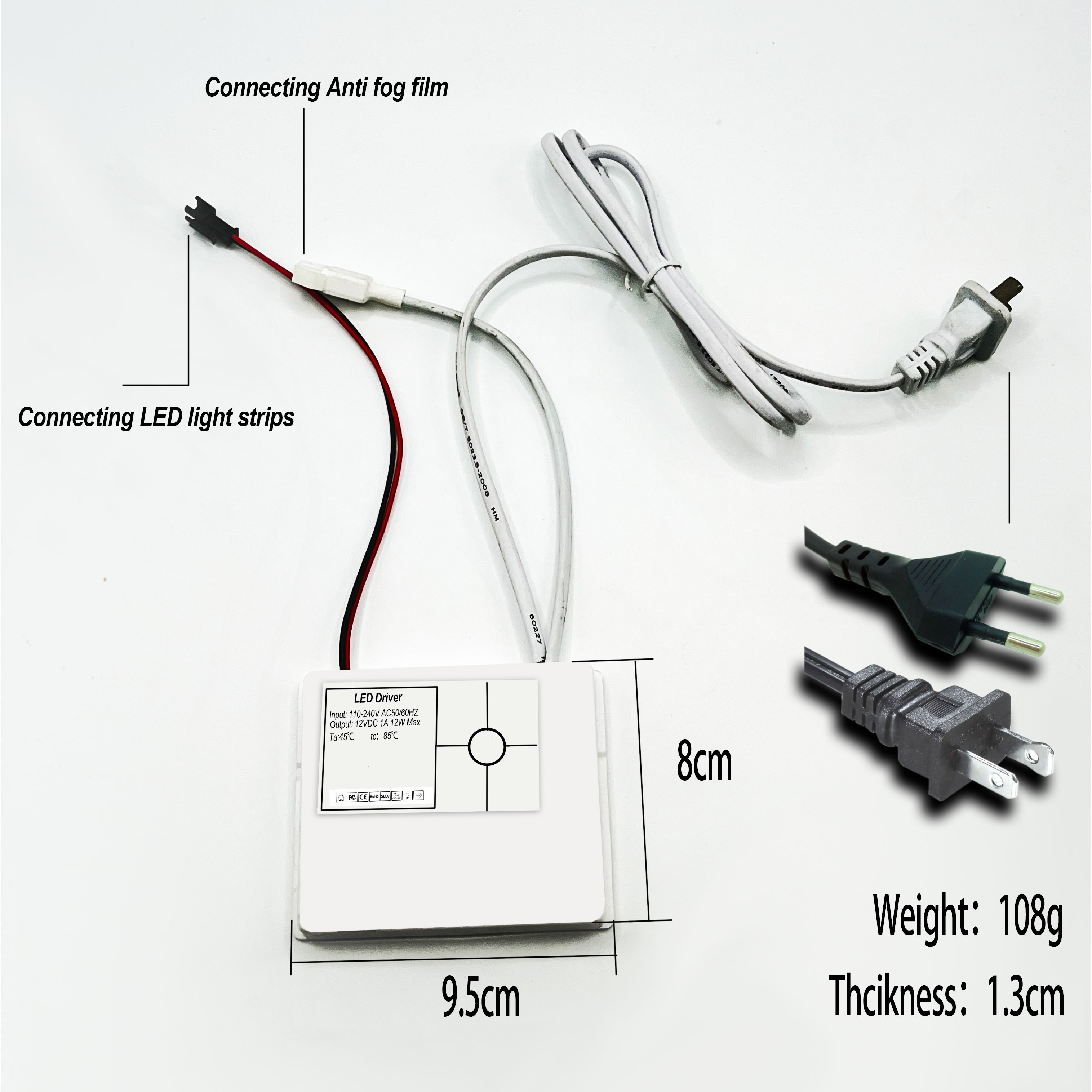 Double Touch Switch with Power Supply