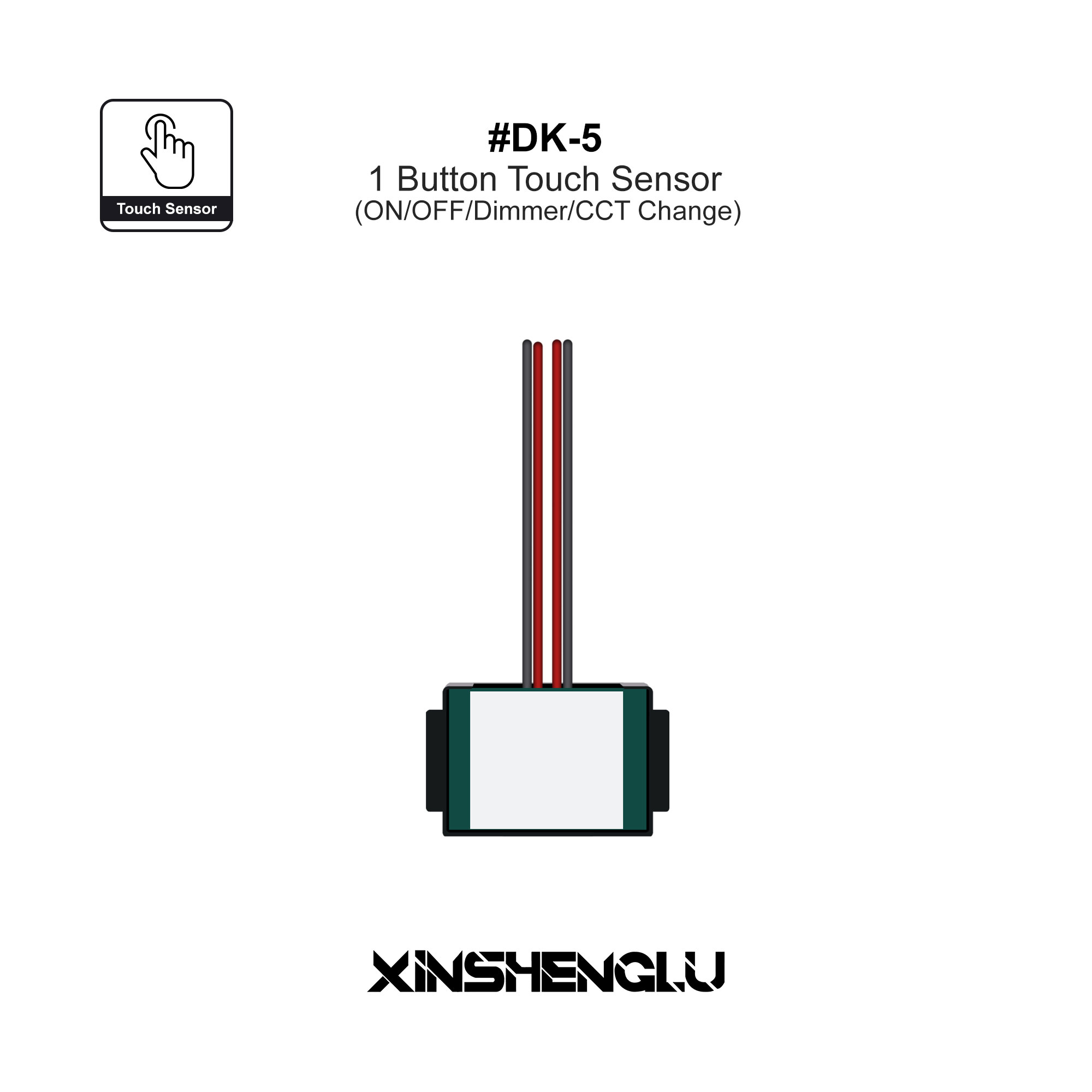 XINSHENGLU | Three-Color Dimming Mirror Touch Switch – OEM Available