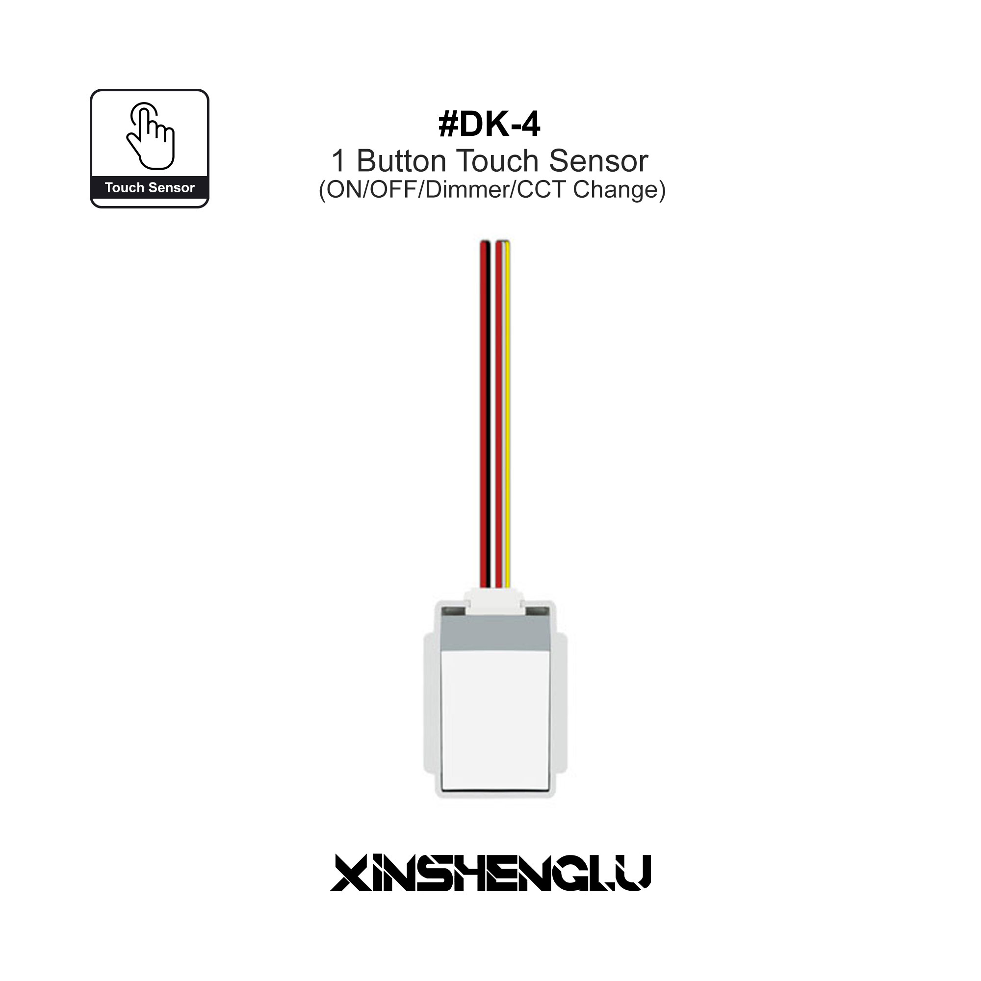 XINSHENGLU | Smart LED Mirror Touch Switch – Anti-Fog, Three-Color Dimming, USB Ready