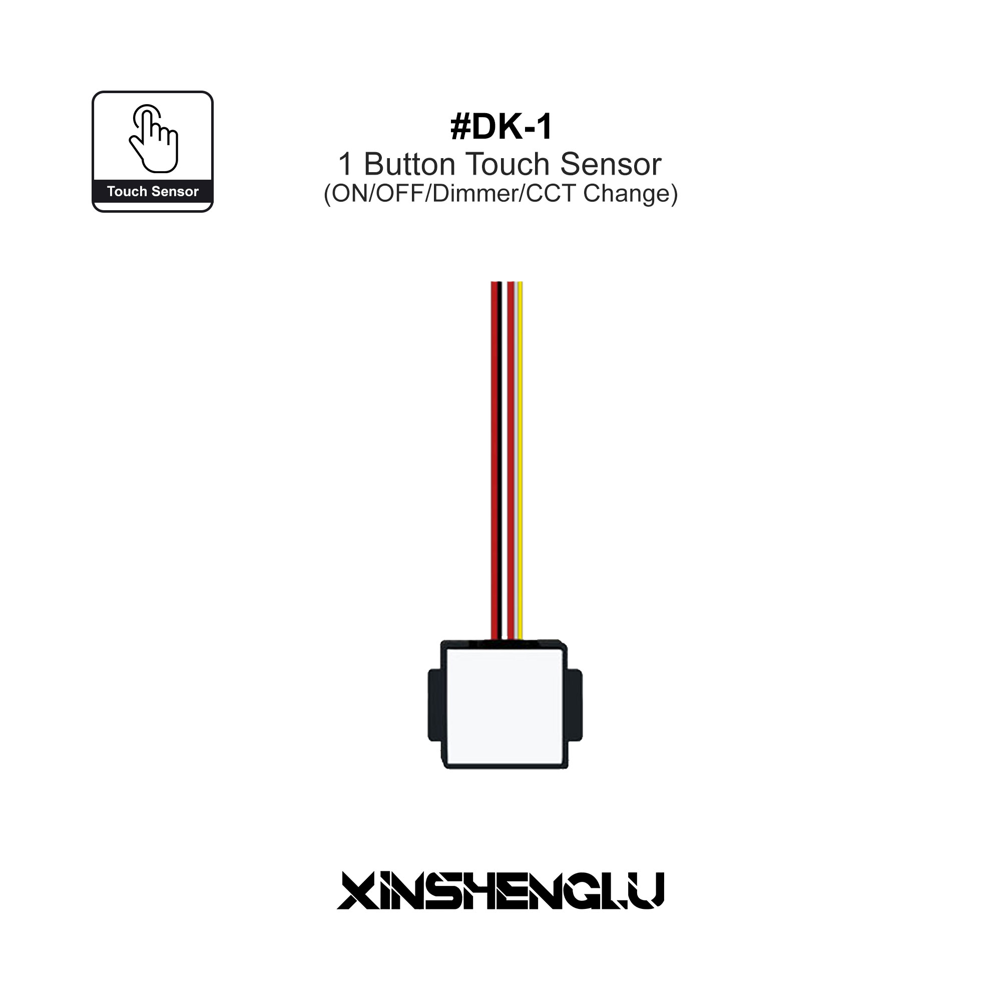 XINSHENGLU | LED Touch Dimmer Switch with CCT Adjustable Function – Cabinet & Mirror Light Sensor Controller