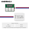 C-DZ/03-HP 12V LED mirror touch switch with segment-only digital display, three touch pads, PCB and connecting wires.