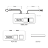Motion Sensor LED Mirror Touch Switch with Clock