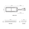 Dual Button LED Mirror Touch Switch