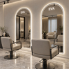 Illuminated LED salon mirrors with adjustable brightness and Bluetooth music control